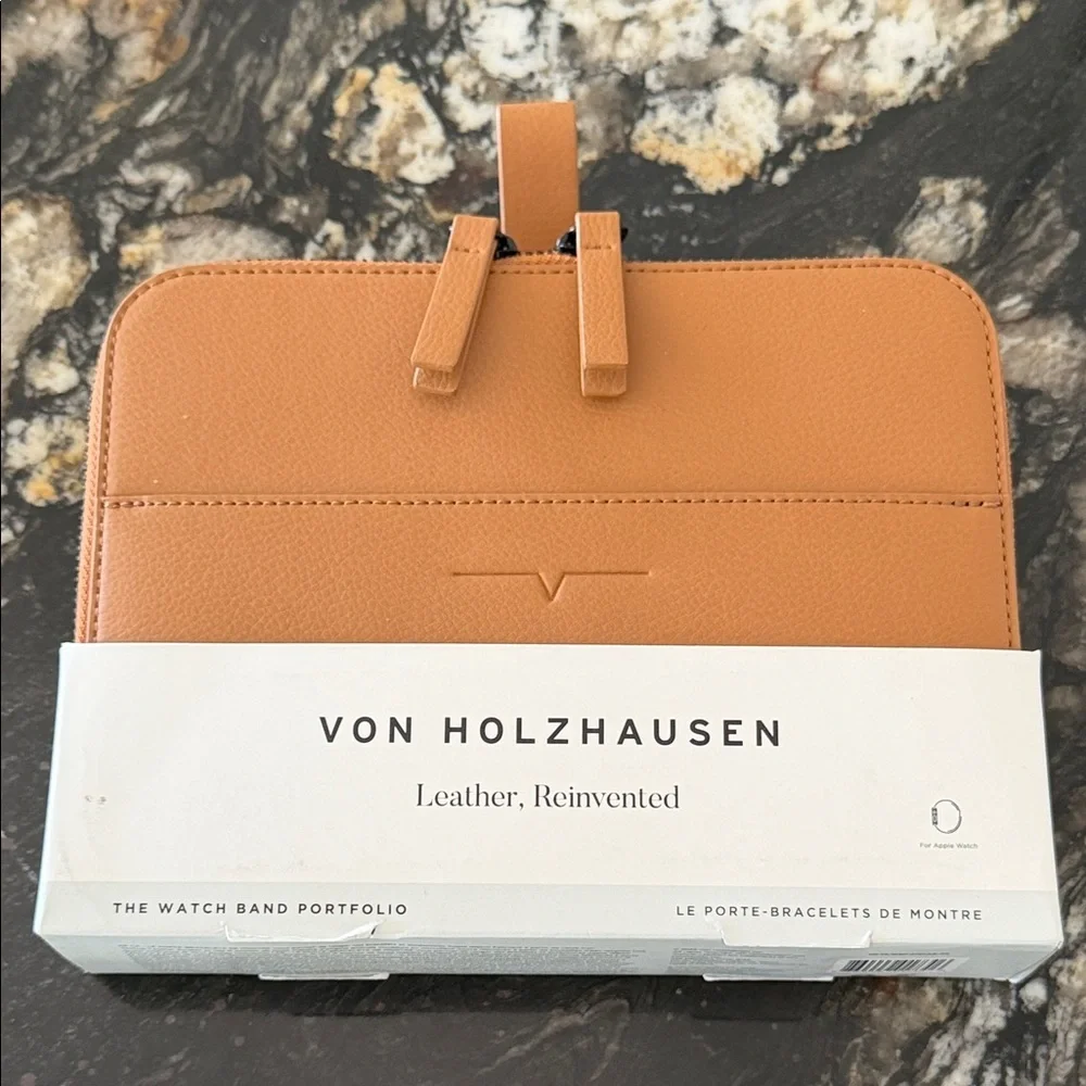 Vegan Leather The Watchband Portfolio Apple Watch Storage Case